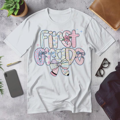 🌸 First Grade – Pastel Pattern Power 🎀✨