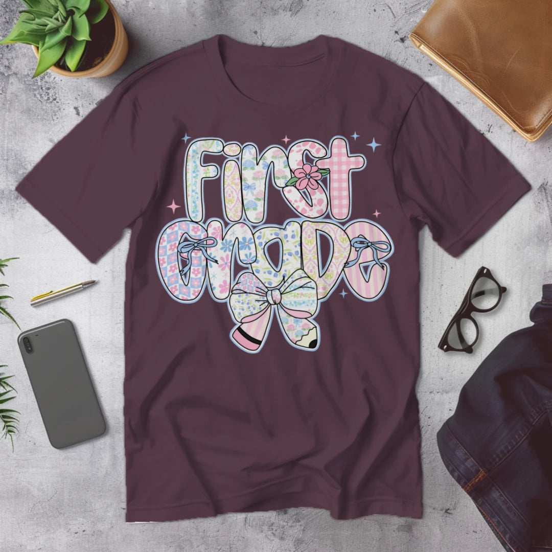 🌸 First Grade – Pastel Pattern Power 🎀✨