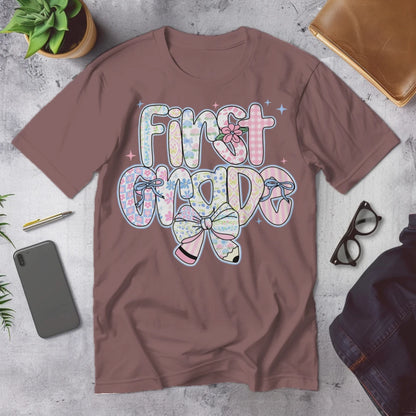 🌸 First Grade – Pastel Pattern Power 🎀✨