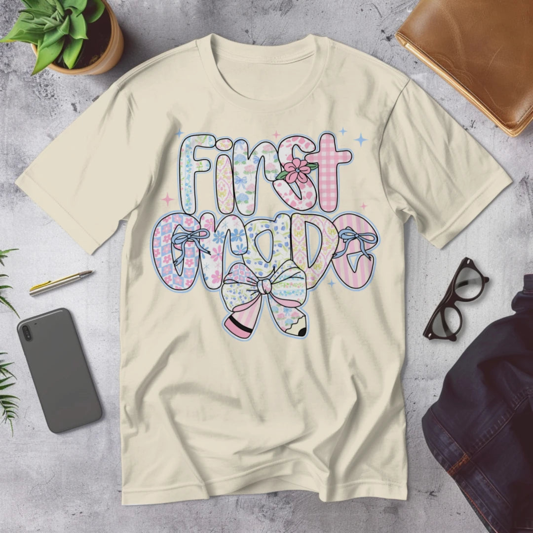 🌸 First Grade – Pastel Pattern Power 🎀✨