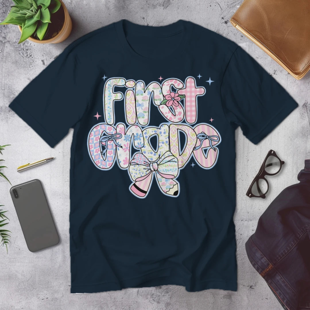 🌸 First Grade – Pastel Pattern Power 🎀✨