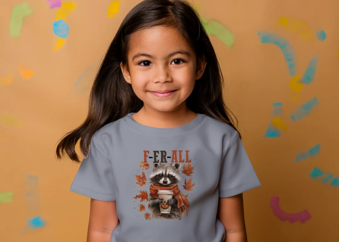 🦝☕ F-ER ALL Raccoon Tee ☕🍂