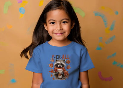 🦝☕ F-ER ALL Raccoon Tee ☕🍂