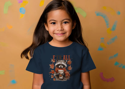 🦝☕ F-ER ALL Raccoon Tee ☕🍂