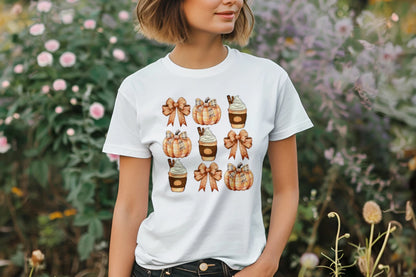 🎃☕ Plaid Pumpkin Spice Tee ☕🎃