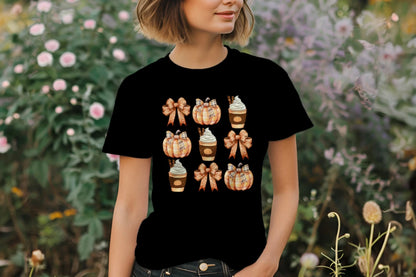 🎃☕ Plaid Pumpkin Spice Tee ☕🎃