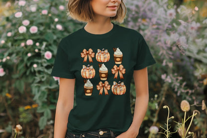 🎃☕ Plaid Pumpkin Spice Tee ☕🎃