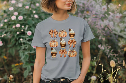 🎃☕ Plaid Pumpkin Spice Tee ☕🎃