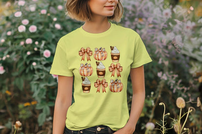 🎃☕ Plaid Pumpkin Spice Tee ☕🎃