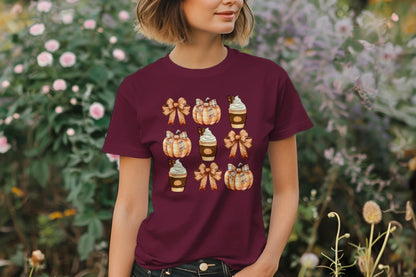🎃☕ Plaid Pumpkin Spice Tee ☕🎃
