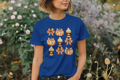 🎃☕ Plaid Pumpkin Spice Tee ☕🎃