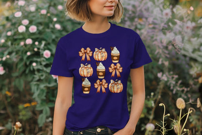 🎃☕ Plaid Pumpkin Spice Tee ☕🎃