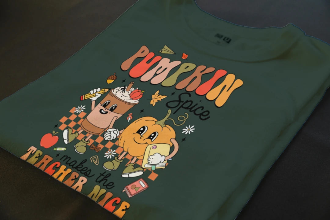 🍎☕ Pumpkin Spice Teacher Tee ☕🍎