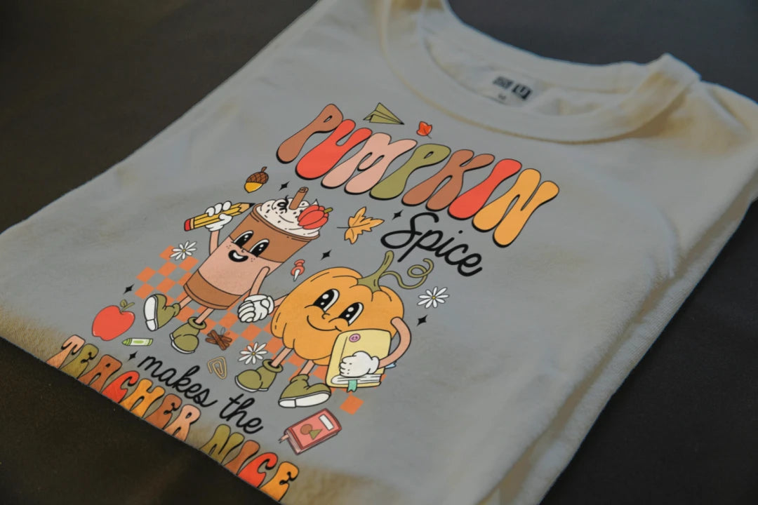 🍎☕ Pumpkin Spice Teacher Tee ☕🍎