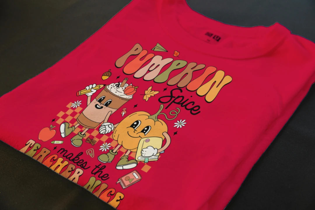 🍎☕ Pumpkin Spice Teacher Tee ☕🍎