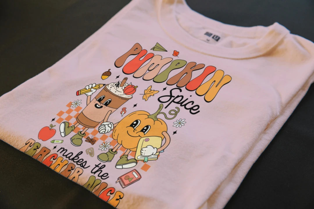 🍎☕ Pumpkin Spice Teacher Tee ☕🍎