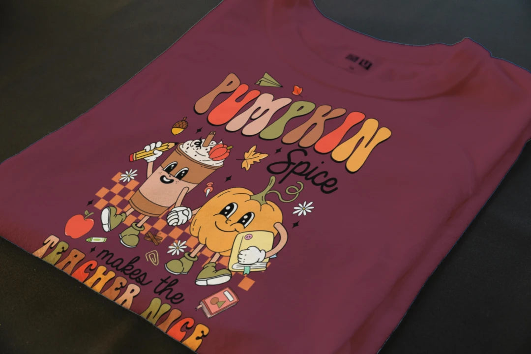 🍎☕ Pumpkin Spice Teacher Tee ☕🍎