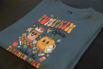 🍎☕ Pumpkin Spice Teacher Tee ☕🍎