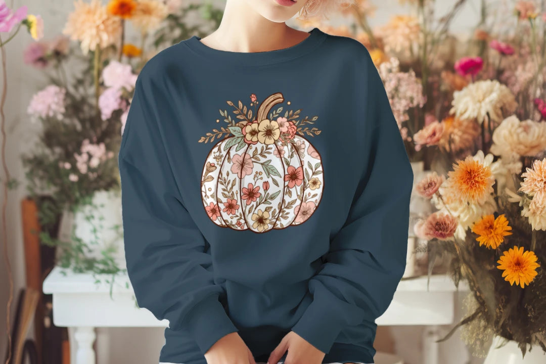 🌸🎃 Floral Pumpkin Bouquet 🎃🌸