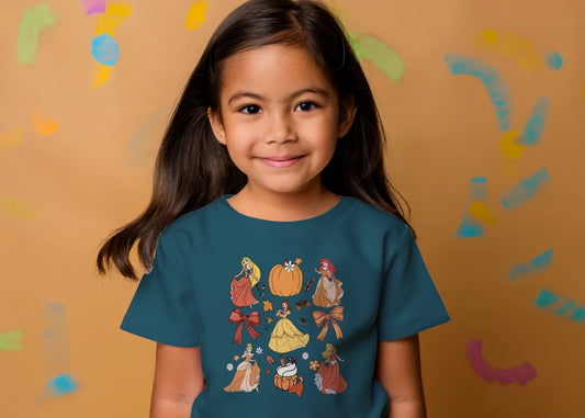 👑🎃 Autumn Princess Pumpkin Tee 🎃👑