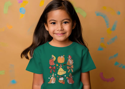 👑🎃 Autumn Princess Pumpkin Tee 🎃👑