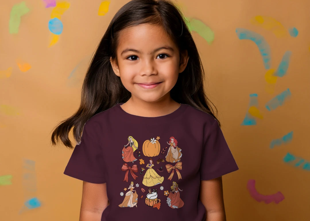 👑🎃 Autumn Princess Pumpkin Tee 🎃👑