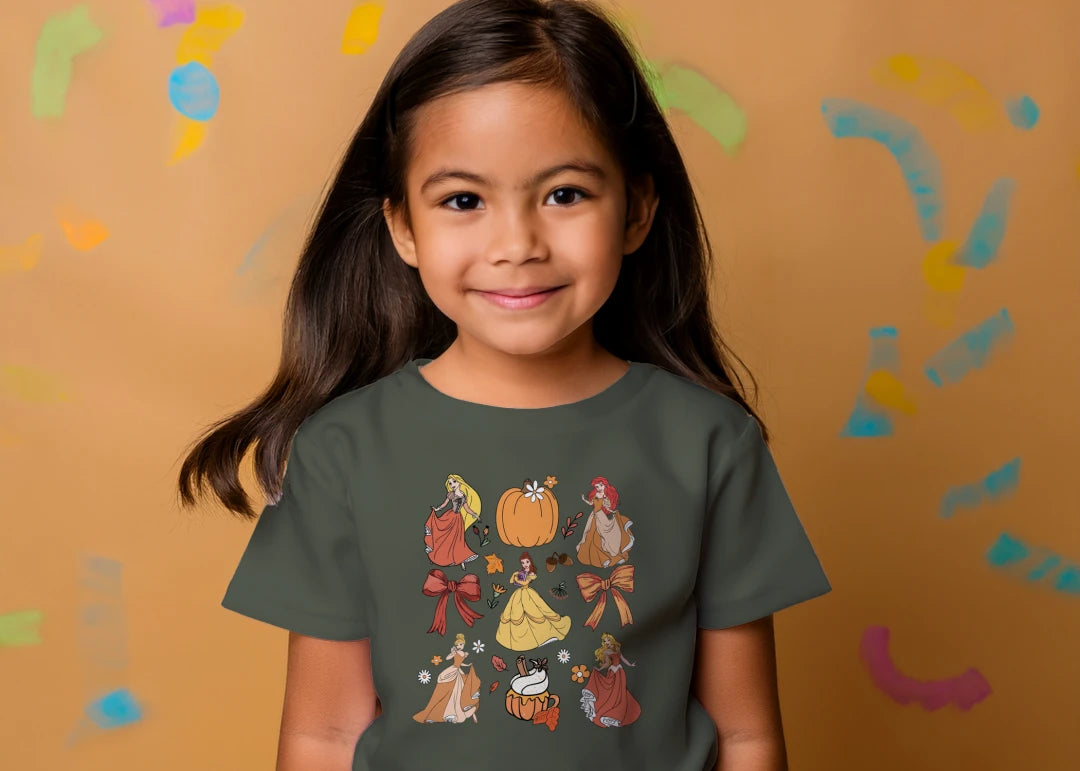 👑🎃 Autumn Princess Pumpkin Tee 🎃👑