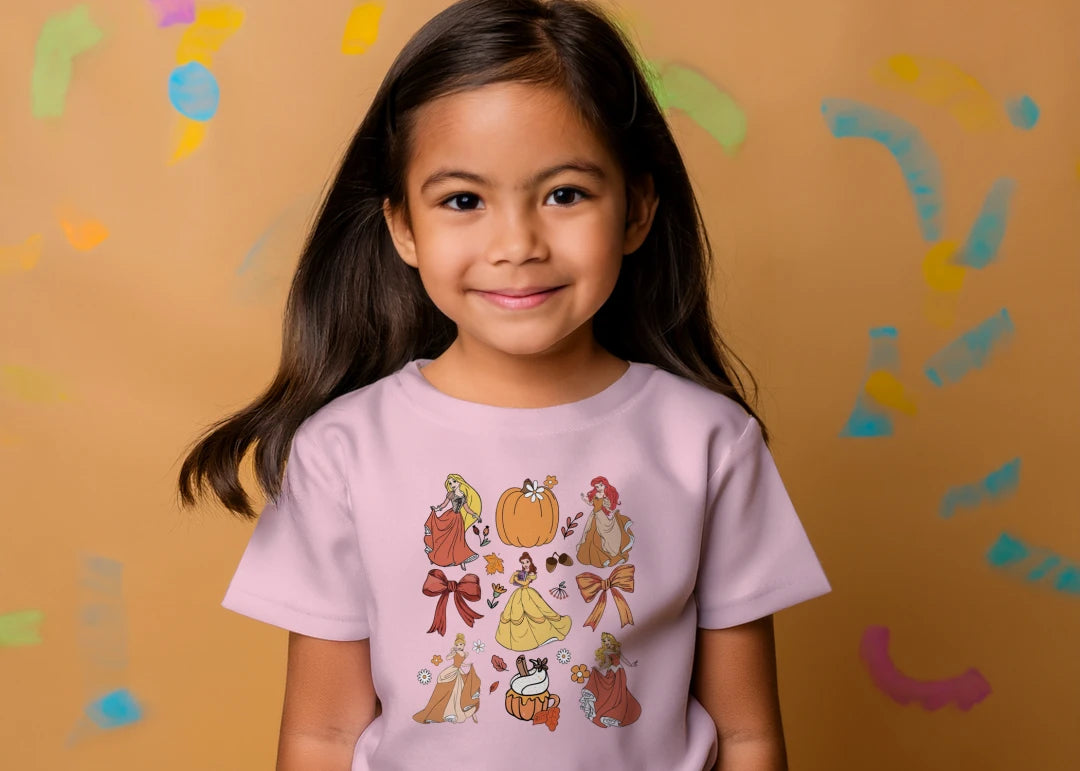 👑🎃 Autumn Princess Pumpkin Tee 🎃👑