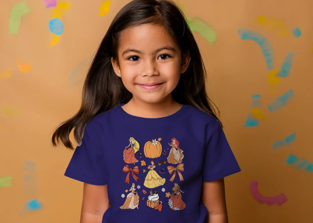 👑🎃 Autumn Princess Pumpkin Tee 🎃👑