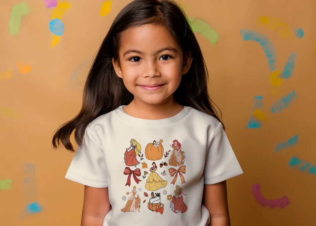 👑🎃 Autumn Princess Pumpkin Tee 🎃👑
