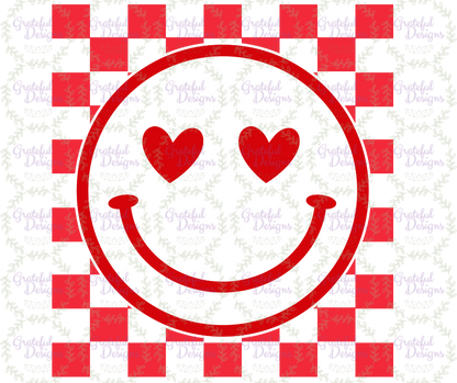 😍“Heart Eyes White Smiley” Retro Valentine Tee 😍