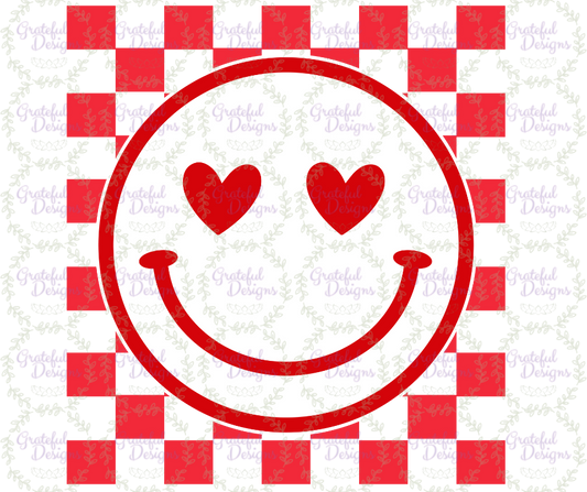 😍“Heart Eyes White Smiley” Retro Valentine Tee 😍