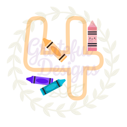 🎨🖍️🍎 UV DTF Stickers - Playful Numbers Collection 🍎🖍️🎨