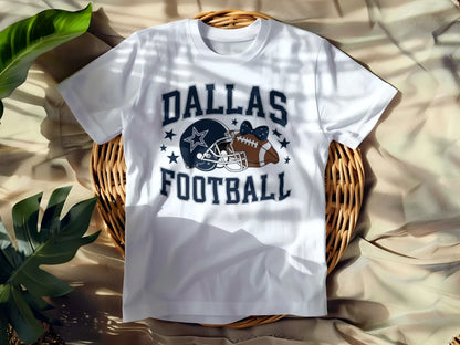 🏈💙🤍Bow Dallas Football Tee 🏈💙🤍