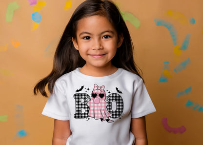🎃👻 BOO Plaid Ghost Tee👻🎃