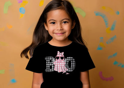 🎃👻 BOO Plaid Ghost Tee👻🎃