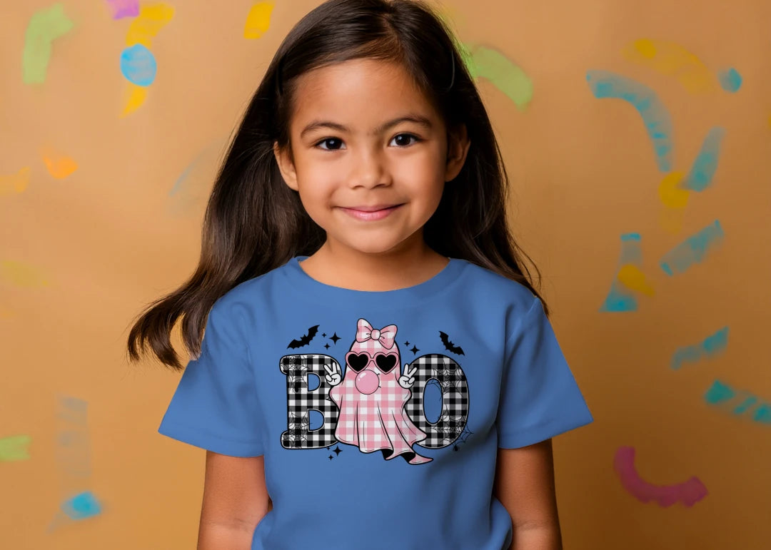 🎃👻 BOO Plaid Ghost Tee👻🎃