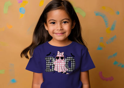🎃👻 BOO Plaid Ghost Tee👻🎃