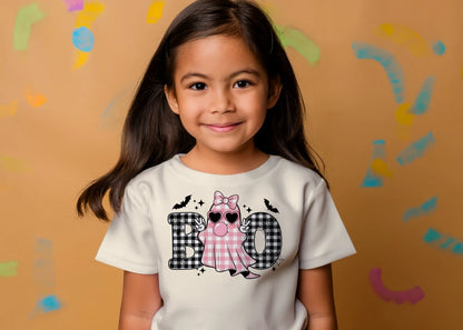 🎃👻 BOO Plaid Ghost Tee👻🎃