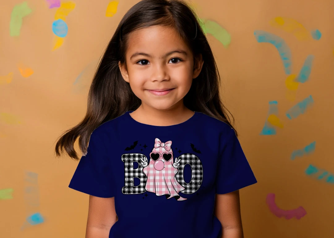 🎃👻 BOO Plaid Ghost Tee👻🎃