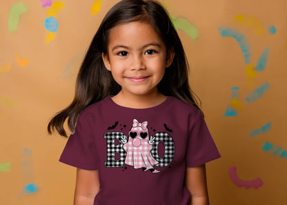 🎃👻 BOO Plaid Ghost Tee👻🎃