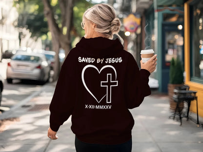 Saved by Jesus Hoodie (personalized)