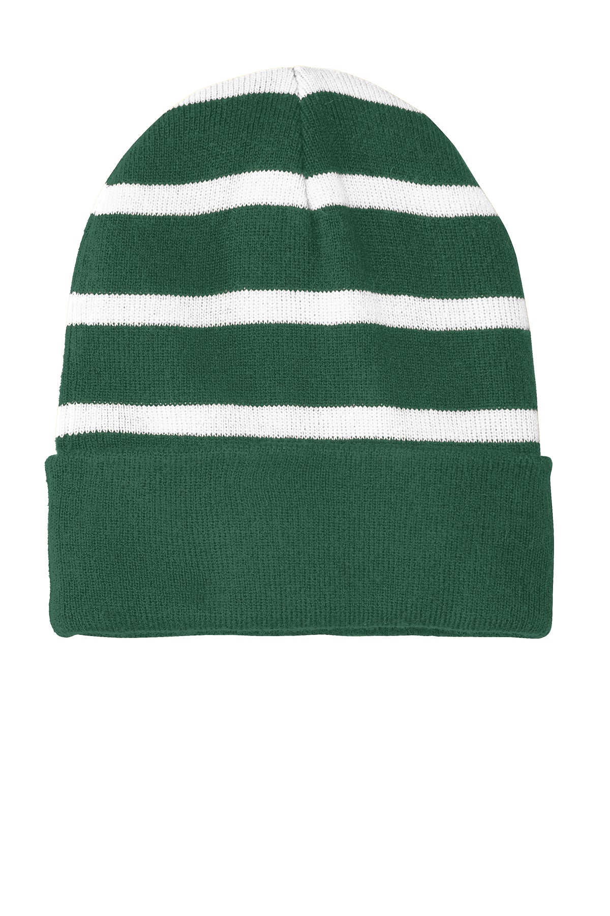 🧊🧶Sport-Tek® Striped Beanie with Solid Band – STC31 🧶🧊