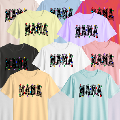 🎄✨ Christmas Lights Mama Tee🎄✨
