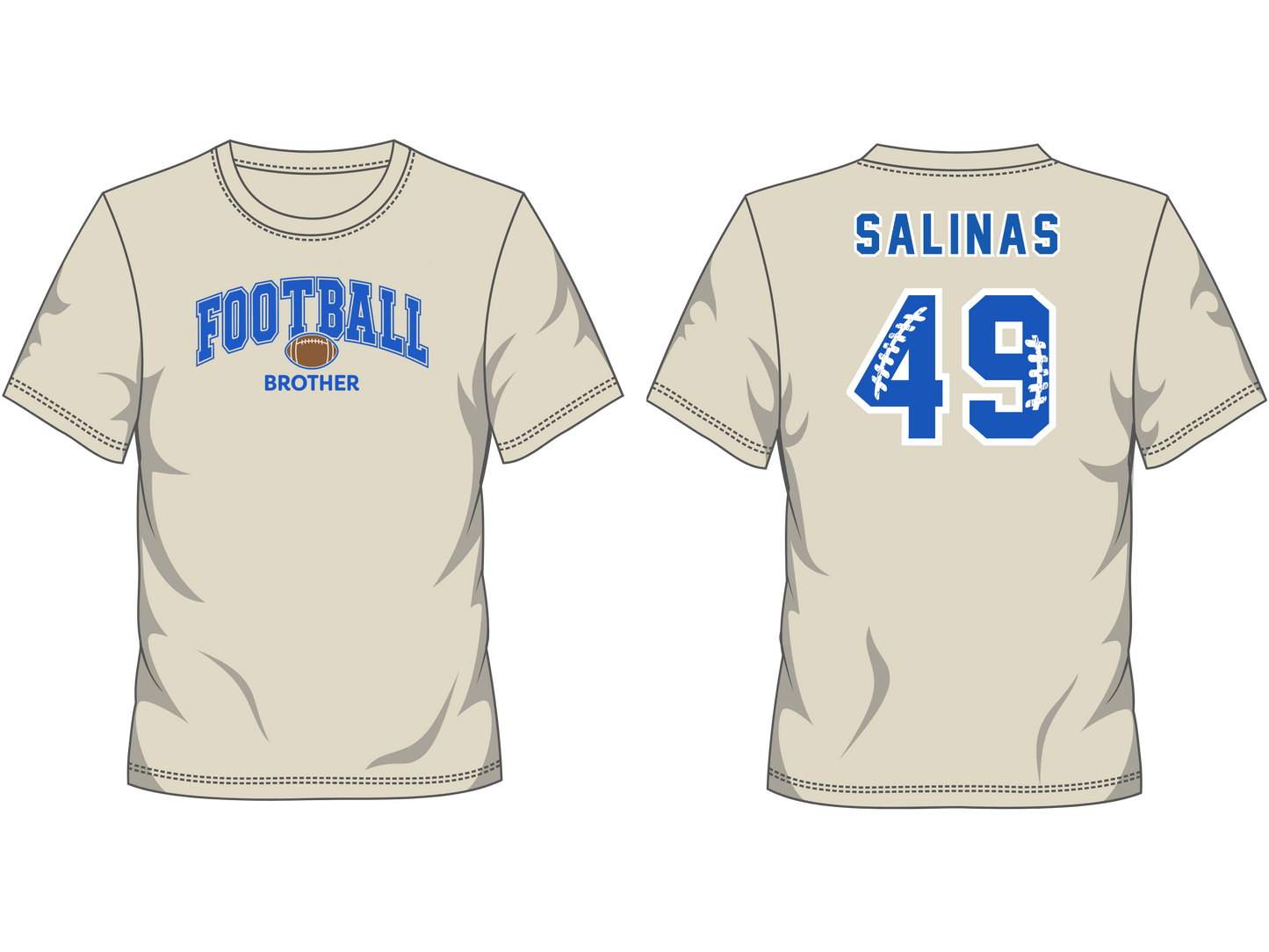 🏈👕 Custom Football Tee ✨(Toddlers)