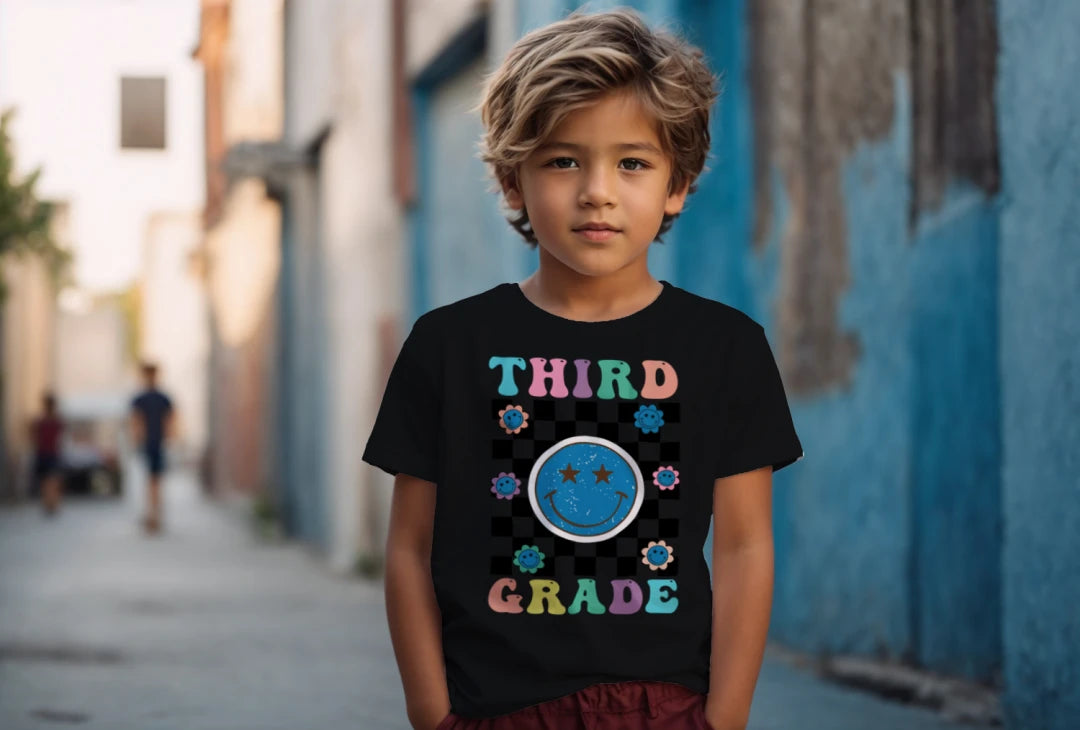 😊🌀 Third Grade – Smile, Sparkle & Checkerboard Cool! 💫🌼