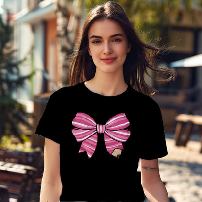 🎀✏️ Custom Teacher Bow Tee Edition 💖