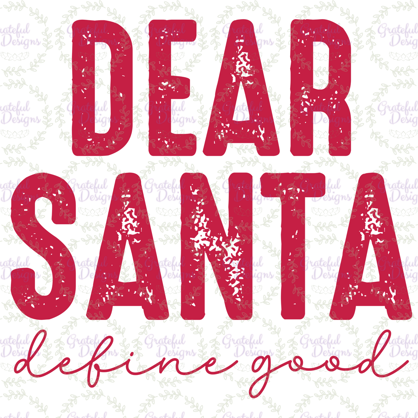 🎁✨Toddler Sweatshirt Dear Santa, Define Good🎁✨