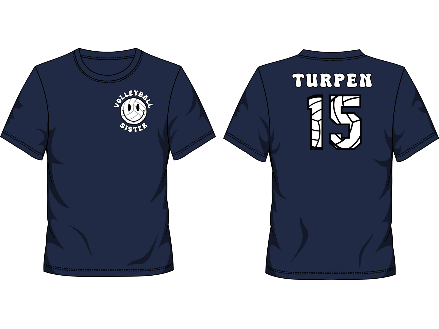 🏐 Custom Volleyball Spirit Tee | Family & Team Name Shirt 👕✨