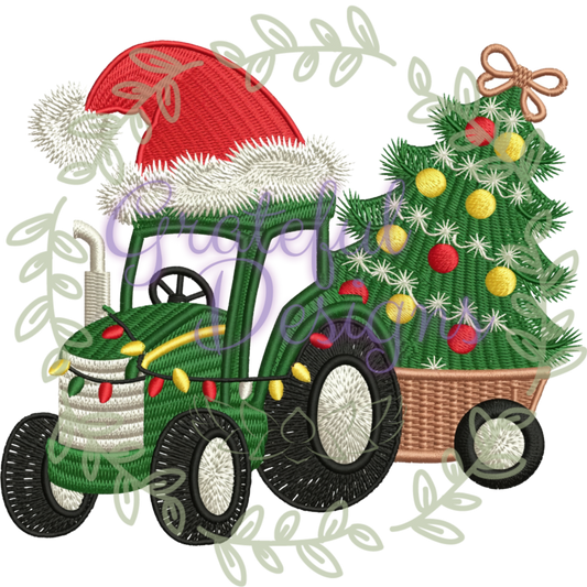 🚜🎅 “Farm Fresh Christmas” Faux-Embroidery Tee 🎅 🌾